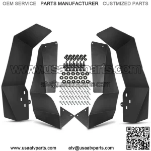 For Polaris RZR-4 900 RZR-S 900 RZR-S 1000 Mud Flaps UTV Fender Flares 2015-2019 (For: Polaris)