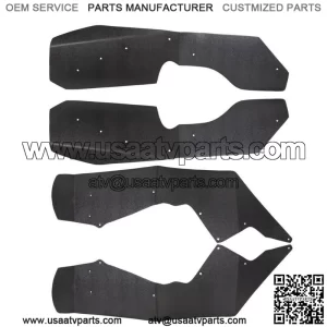 Fender Flares / Extensions Black Plastic For 2009-2014 Polaris RZR 800 (For: Polaris)