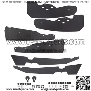 Extended Fender Flares Mud Flaps For 2014-2021 Polaris RZR XP 1000 & XP 1000 4 (For: Polaris)