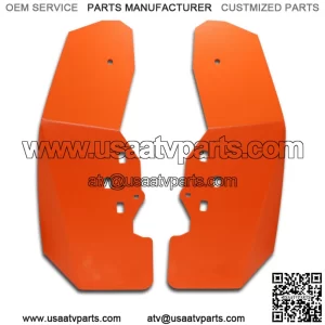 2014 - 2017 Polaris RZR XP 1000 RZR Mud Flap / Fender Flares FRONT SET(2) ORANGE (For: Polaris)