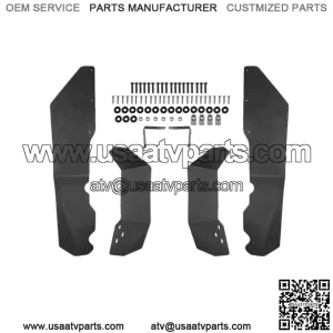 4PCS Extended Fender Flares Mud Guards Flaps for 2014-2023 Polaris RZR XP 1000 (For: Polaris)
