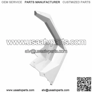 Polaris Flare Fender, Front, Left, Gloss Black, Genuine OEM Part 5455175-070 (For: Polaris)