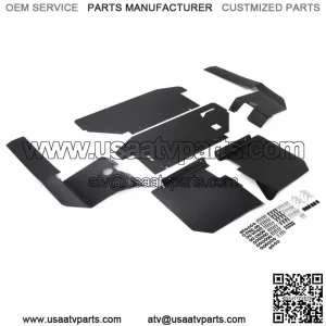 Set of 6 Fender Flares Black ABS For Polaris Midsize Ranger 570 & ETX 2015-2022 (For: Polaris)