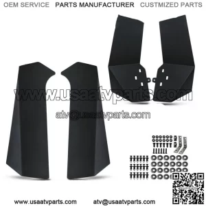 Mud Flaps Fender Flares for Polaris RZR XP 4 1000 2014-2018 Turbo UTV Simplified (For: Polaris)