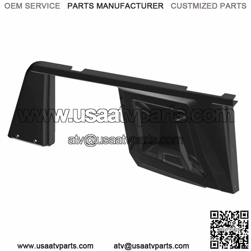 Polaris 5438057-070 FENDER-FRONT W/ RCKR RIGHT HAND BLACK Ranger 900 800 570 (For: Polaris) - Image 4