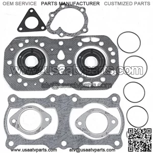 Polaris Full Engine Gasket Set 500cc Indy Widetrak LX 1993-1995 Snowmobile Liquid Cooled 2 Cylinder PWC 123-12003