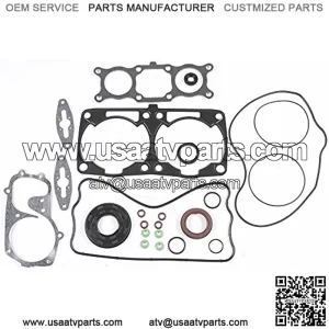 Polaris Full Engine Gasket Set 800cc 800 IQ 2008-2010 Snowmobile Liquid Cooled 2 Cylinder PWC 123-12016
