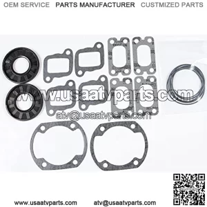 Full Engine Gasket Set 368.3 cc Engine Type 380 Formula S, Dlx IN 00-01 1995-2001 Snowmobile Fan Cooled 2 Cylinder PWC 123-15002