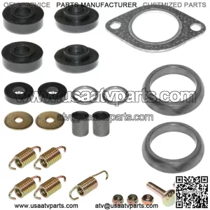 Exhaust Muffler Gasket Kit for Polaris Sportsman 500 6X6 2004 2005 2007 2008