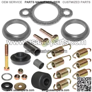 Exhaust Muffler Gasket Kit for Polaris Magnum 325 2X4 4X4 Hds 2000