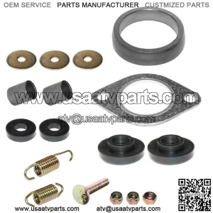 Exhaust Muffler Gasket Kit for Polaris Scrambler 500 2X4 2000 2001 2002