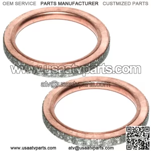 2 Exhaust Muffler Pipe Gaskets for Yamaha Raptor 660R YFM660R 2001-2005