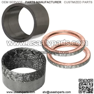 Exhaust Pipe Muffler Gaskets for Yamaha Raptor 660R YFM660R Le Se 2001-2005