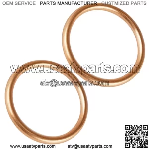 2 Exhaust Pipe Gaskets for Honda TRX400EX TRX400X Sportrax 400 2X4 1999-2013 (Fits: Honda)