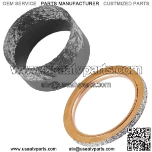 Exhaust Muffler Pipe Gasket Kit for Yamaha Raptor 700 700R SE YFM700 2015-2022