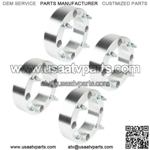 4X Wheel Spacers 4x156 2" 131mm 3/8"-24 For Polaris Sportsman Silver