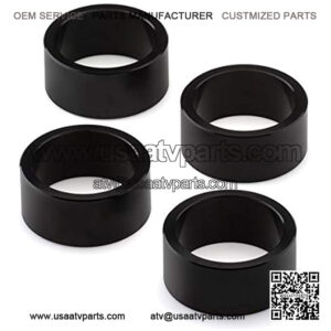 Fits Suzuki + 2.5" Lift Kit King Quad 400 + 450 + 500 + 700 + 750 + Vinson 500 + Eiger 400 + Outlander MAX MT ATV Suspension Lift (Black) T6 Billet