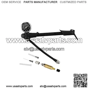Bomba de horquilla de choque de aire de 300 psi con mango de goma, kit de herramientas de llenado de aguja de nitrgeno, compatible con ATV UTV motocicleta, Road King Classic EFI FLHRCI, Street Glide