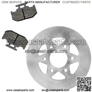 Rear Parking Brake Disc Rotor W/Pads for Yamaha 700 YXR700 4X4 2008-2013