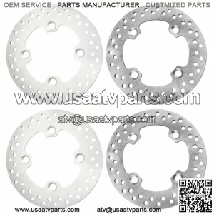 2 Front Rear Brake Disc Rotor for Polaris RZR 4 XP 900 / RZR XP 4 900 2012-2013
