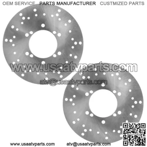 Two Brake Disc Rotor Front for Polaris Xpedition 425 4x4 ATV 2001 2002