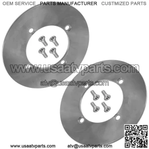 2x Front Rear Brake Disc Rotor w/Bolts for Yamaha Viking 700 YXM700 EPS 2014-22