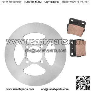 Rear Wheel Brake Disc Rotor w/ Brake Pad fits Yamaha YFZ450 2004 2005