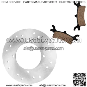 Rear Brake Disc Rotor W/ Pads for Polaris Sportsman 400 4X4 2003 2004 2005