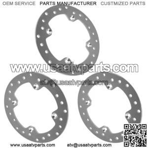 3x Brake Disc Rotor Front/Rear NEW for CanAm Outlander 450 4x4 2018-2022