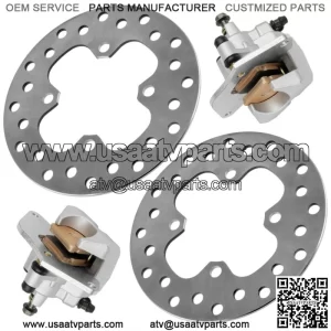 Front Brake Disc Caliper Rotor for Honda Foreman Rubicon 500 TRX520FM 2020-2022