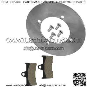 Rear Brake Disc w/Bolt & Pads for Yamaha YXM700 Viking VI 2015-18 / SE 2015-2017