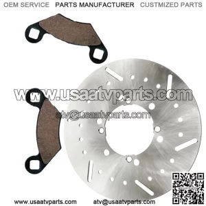 Front Brake Disc Rotor Pad For Polaris Xplorer 400 400L 4X4 1995 1996 1997-2000