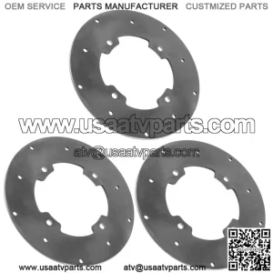 3x Front Left Right Rear Brake Disc for Arctic Cat 500 4x4 2013 2014 2015-2017