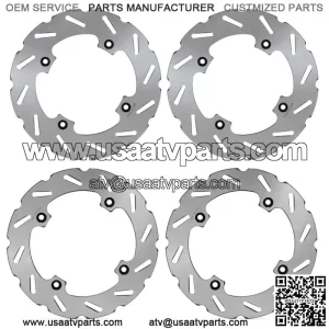 4 Front Rear Brake Disc Rotors for Can-Am Maverick X3 MAX Turbo R & RR 2017-2023