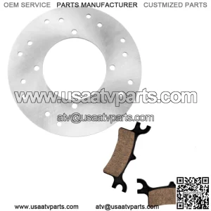 Rear Brake Disc Rotor W/ Pads for Polaris Sportsman 800 2005 2006 2007 (For: Polaris Sportsman 800)