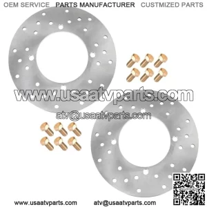 2 Rear Disc with Stud Bolt fits Polaris Sportsman 800 6X6 EFI 2009-2010 (For: Polaris Sportsman 800)