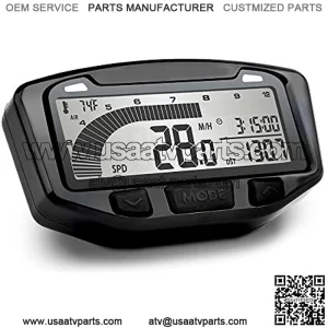 752-120 Black Vapor Digital Speedometer Tachometer Gauge Kit, 1985-2013 Polaris Trail Blazer