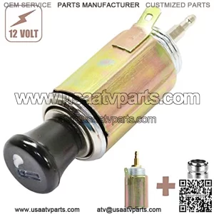 Car Cigarette Lighter DC 12V, Universal Cigarette Lighter Replacement Socket Plug for Car, Boat, Truck, RV, ATV
