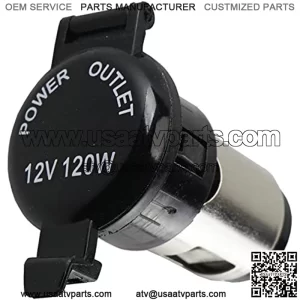 Lighter SockeOutlet Socket Receptacle 12V/24V Cigarette Lighter Socket Replacement DIY with Waterproof Cover