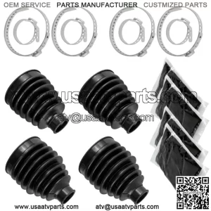 Right & Left Front Axle CV Boot Kit for Honda Pioneer 700-4 SXS700M4 2014-2016