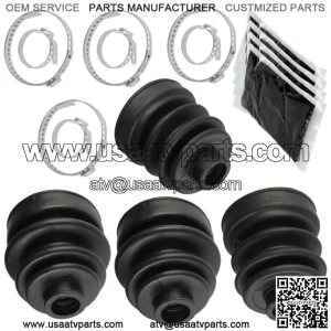 2 Rear Axle Inner Outer CV Boot Kit for Yamaha 660 YXR660F 4WD 2005-2007