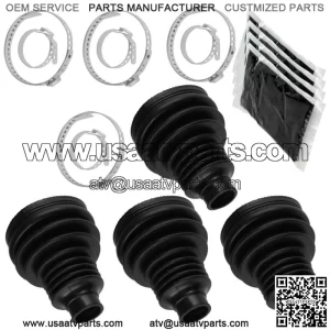2 Rear Axle Inner And Outer CV Boot Kits for Polaris RZR S 800 EFI 2009 2010