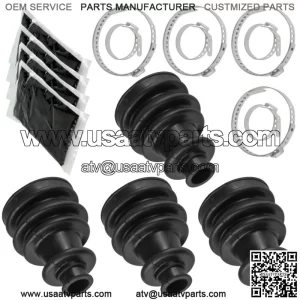 2 Front Right Left Axle CV Boot Kit for Polaris Ranger 500 4X4 EFI 2008-2013
