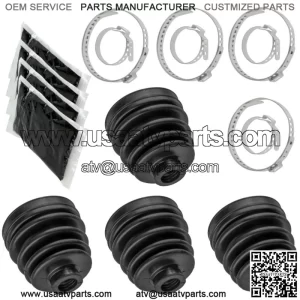 2 Rear Axle Inner And Outer CV Boot Kits for Polaris Sportsman 600 2003 04 2005