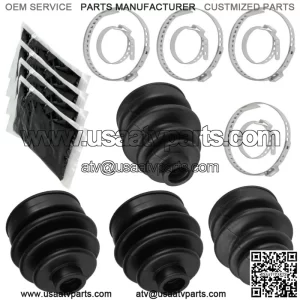 2 Front Axle Outer Inner CV Boot Kit for Honda TRX650FA Rincon 650 4X4 2003-2005