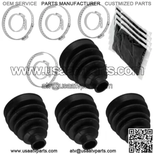 2 Rear Axle Outer Inner CV Boot Kit for Can-Am Outlander 800 4X4 Xt EFI 2008