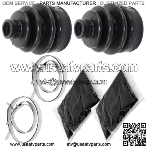 Front Axle Outer And Inner CV Boot Kit for Kawasaki Prairie 650 KVF650 2002 03