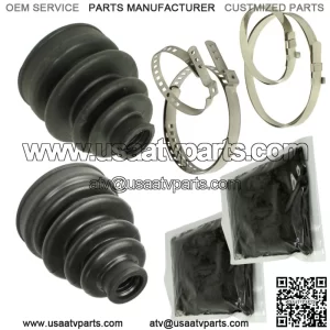 Rear Axle Inner Outer CV Boot Kit for Yamaha Kodiak 450 YFM450F 4X4 2005 2006