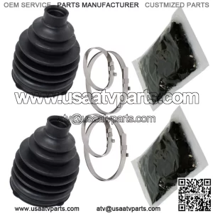 Front Axle Inner Outer CV Boot Kit for Polaris Ranger 700 4X4 EFI 2009