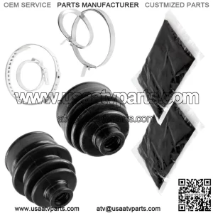 Rear Axle Inner Outer CV Boot Kit for Yamaha Grizzly 450 YFM450 4X4 2011 - 2014